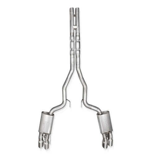 Stainless Works Mustang 5.0L 3in Legend Catback w/ Crossover Pipe & Quad Polished Tips (2024-2025)