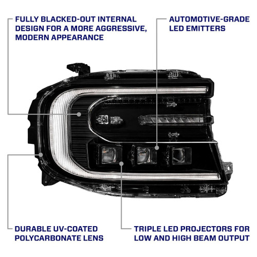 Form Lighting Maverick Sequential LED Projector Headlights (2022-2024)