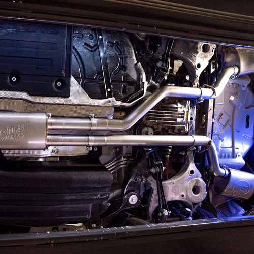 Stainless Works FECBB Explorer ST 3.0L 3in Catback Exhaust - Quad