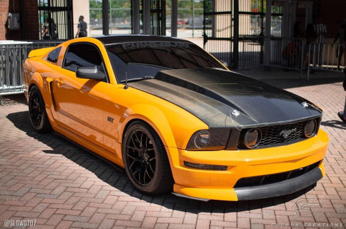 Carbon Creations Mustang Carbon Fiber 2.5" Cowl Hood (2005-2009)