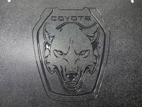 EMP Mustang Coupe Rear Seat Delete Kit - Stealth Gloss Coated Dark Coyote Engraving (2015-2023)