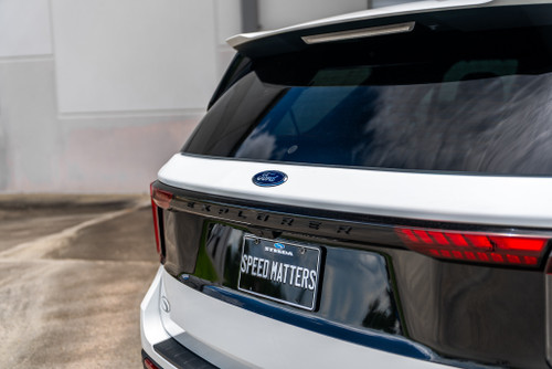 Steeda Explorer Black Billet Rear Wiper Delete - Plain (2020+)