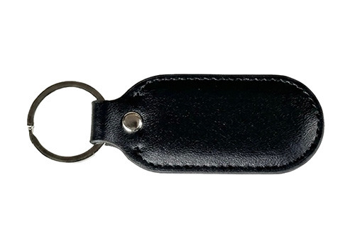 Ford Performance Ford Motorsport Stainless Steel & Leather Keychain 