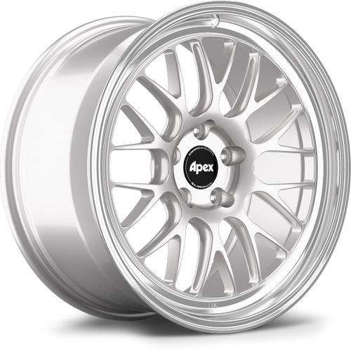 APEX Mustang ML-10RT Race Silver - Machined Lip Wheel - 19x11 ET26 (2005-2026)