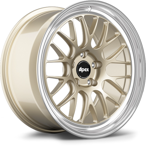 APEX Mustang ML-10RT Gloss Motorsport Gold - Machined Lip Wheel - 19x11 ET52 (2005-2026)