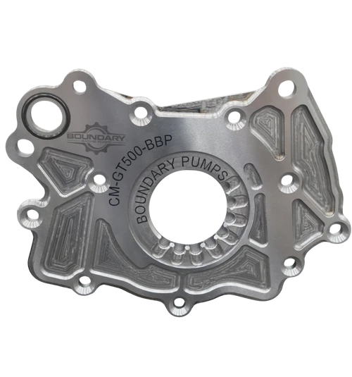 Boundary CM-GT500-BBP GT500/GTD/Raptor R 5.2L Billet High Flow Oil Pump Backing Plate (20-26)