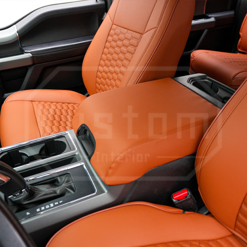 Kustom Interior F-150 Artificial Leather Center Console Lid Armrest Cover (2015-2020)