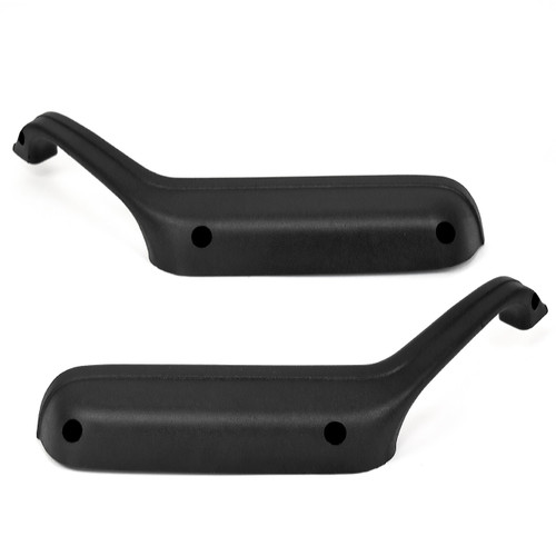 ACP Mustang Coupe/Hatch Arm Rest Pad Pair - Black (1981-1986)