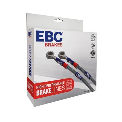 EBC Mustang 2.3L w/Performance Package Stainless Steel Brake Line Kit (2015-2023)