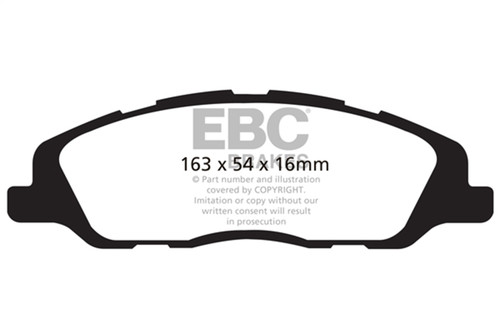 EBC Mustang V6 3.7L Yellowstuff Front Brake Pads (2013-2014)