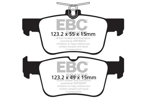 EBC Fusion 1.6 Turbo Ultimax2 Rear Brake Pads (2013-2018)