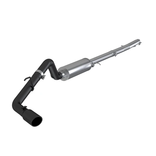 MBRP Ranger EcoBoost 2.3L 4" OD Tip Single Side Exit 3" Black Cat-Back (2019-2023)