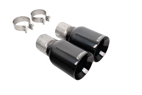 Corsa Mustang GT Replacement 4.5" Single Straight Exhaust Tip - Black (2015-2026)