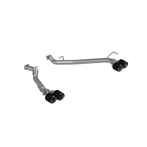 MBRP Explorer ST 3.0L EcoBoost Dual Rear Exit Axle-Back w/ Quad Carbon Fiber Tips - T304 (2020-2026)