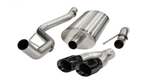 Corsa F-150 Raptor 6.2L V8 Black Sport Cat-Back Exhaust (2011-2014)