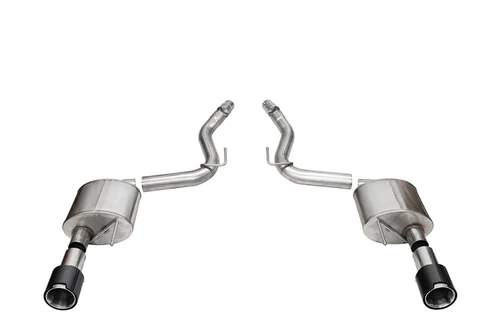 Corsa Mustang GT Coupe 3" Sport Axle-Back Exhaust - 4.5" Carbon Fiber Tips (2024-2026)