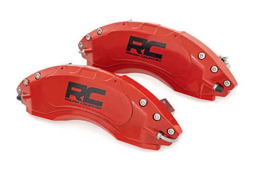 Rough Country Super Duty Front & Rear Caliper Covers - Red (2023-2026)