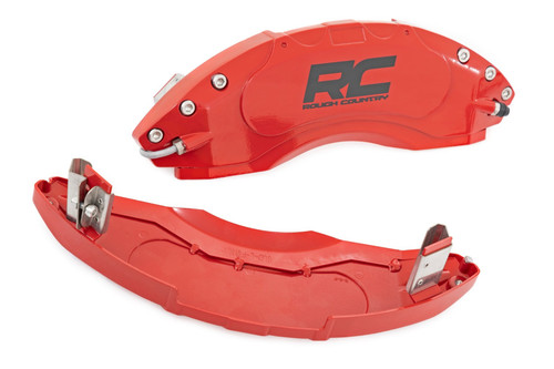 Rough Country Super Duty Front & Rear Caliper Covers - Red (2023-2026)