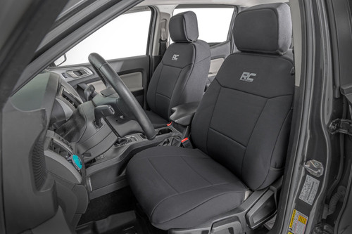Rough Country Ranger Front & Rear Seat Covers - Models w/ Rear Armrest (2019-2026)