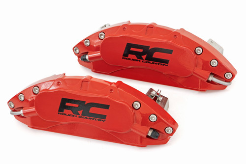 Rough Country F-150 Front & Rear Caliper Covers - Red (2021-2026)