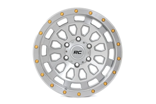 Rough Country Bronco/Ranger 87 Series Simulated Beadlock Full Machine Wheel - 17x8.5 ET0 6x5.5 (2019-2026)