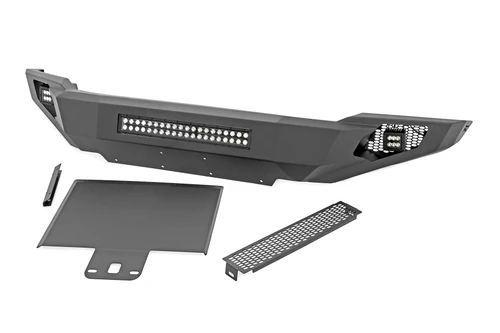 Rough Country F-150 High Clearance Front Bumper w/ Skid Plate & LEDs (2018-2023)