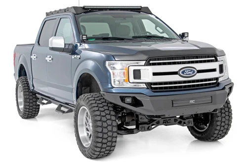 Rough Country F-150 High Clearance Front Bumper w/ Skid Plate & LEDs (2018-2023)