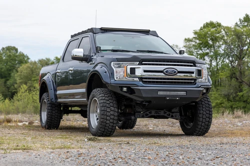 Rough Country F-150 High Clearance Front Bumper w/ Skid Plate & LEDs (2018-2023)