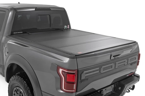 Rough Country F-150 Hard Tri-Fold Flip Up Bed Cover (2021-2026)