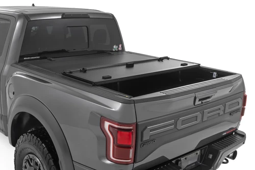 Rough Country F-150 Hard Tri-Fold Flip Up Bed Cover (2021-2026)