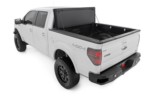 Rough Country F-150 Hard Tri-Fold Flip Up Bed Cover (2004-2014)