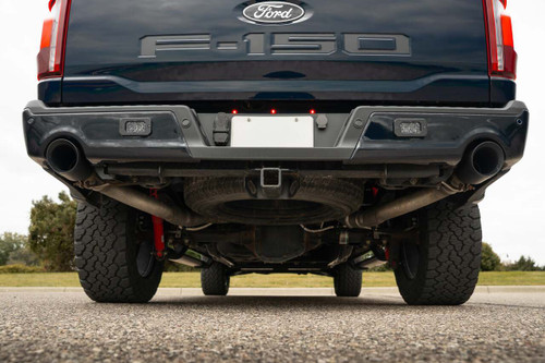 Roush F-150 5.0L Rear-Exit Cat-Back Exhaust - Black Tips (2021-2026)