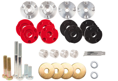 Steeda S550 Mustang GT Differential Bushing Insert System - Street to Full Race Combo Kit (2015-2023)