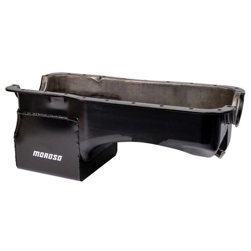 Moroso Mustang 289/302 Oil Pan - 9in Deep, Rear Sump (1979-Up)
