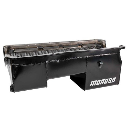 Moroso 20625 Mustang 429/460 Windage Tray Oil Pan - 9in Deep, Rear Sump (1979-Up)