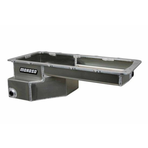Moroso Mustang 5.0L Road Race Aluminum Oil Pan - 6.625in Deep, Rear T-Sump (2011-Up)