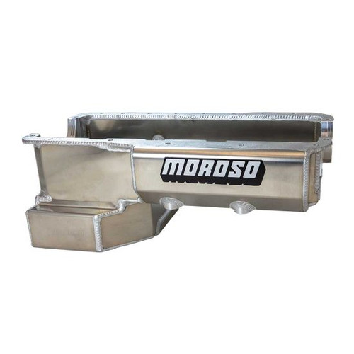 Moroso Mustang 351W Drag Race Oil Pan - 9in Deep, External Wet Sump (1979-Up)