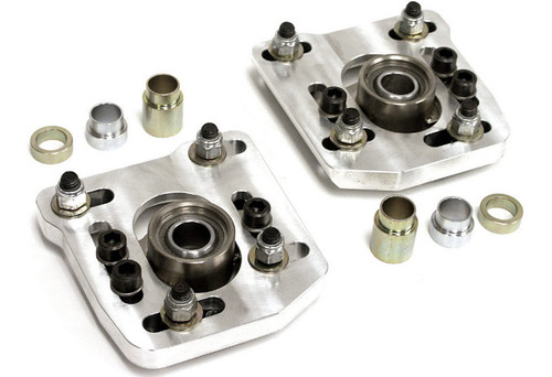 Steeda Billet 4-Bolt Mustang Caster Camber Plates (94-04), 555 8095