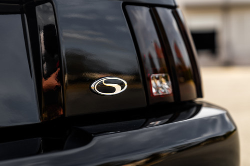 Steeda Embossed Black Oval Emblem (3.25")