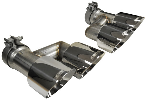 Corsa Mustang GT 4" Polished Quad Tip Conversion Kit (2015-2017)