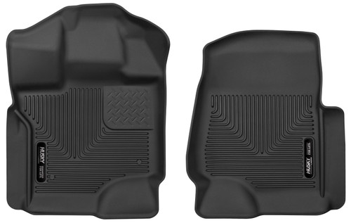 Husky Liners F-150 X-Act Contour Black Front Seat Floor Liners - SuperCrew / SuperCab (2015-2023)