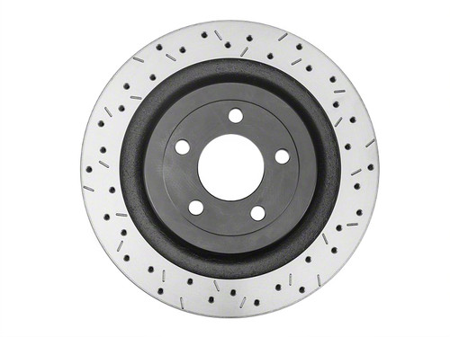 DBA Mustang Base/EcoBoost/PP/GT 4000 Series XS Drilled & Slotted Rear Rotor (2015-2023)