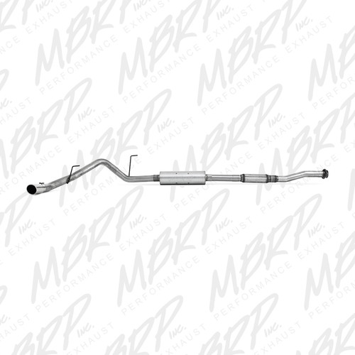 MBRP F-150 5.0L Installer Series 3" Single Side Exit Cat-Back Exhaust Kit Aggressive Tone (2011-2014)