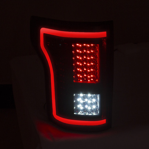 Anzo F-150 LED Outline Taillights GEN 2 - Smoked (2015-2017)