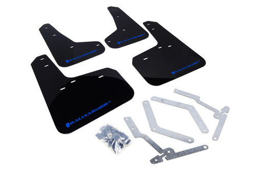 Rally Armor Mud Flap Set Black/Blue Logo Focus ST 2013-2018 / Focus RS 2016-2018