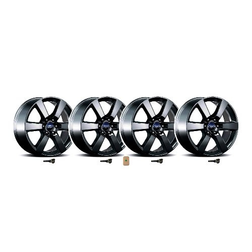 Ford Performance F-150 Six Spoke Wheel Set 20"x8.5" - Matte Black (2015-2023)