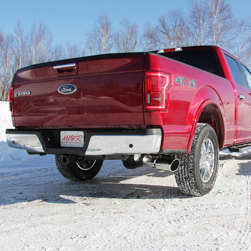 MBRP F-150 EcoBoost 2.7L / 3.5L Installer Series 4" Cat Back Single Side Exit Exhaust (2015-2023)