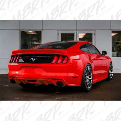 MBRP Mustang EcoBoost Black Coated 3" Cat-Back Exhaust w/ Y-Pipe - Race Version (2015-2026)