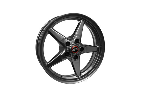 Race Star Mustang 92 Drag Star Metallic Gray Wheel - 15x8 (1979-2023)