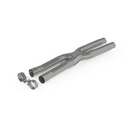 MBRP S7213409 Mustang GT 2.5 Inch Resonator Delete X- Pipe T409